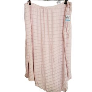 Alfani Textured Asymmetric Lined Midi Skirt